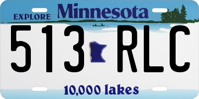 MN license plate 513RLC
