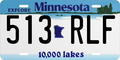 MN license plate 513RLF