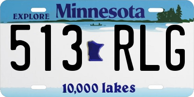 MN license plate 513RLG