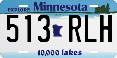 MN license plate 513RLH