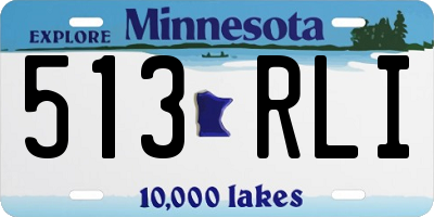 MN license plate 513RLI