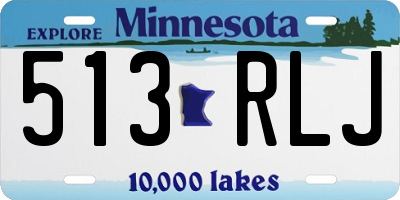 MN license plate 513RLJ