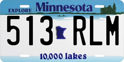 MN license plate 513RLM
