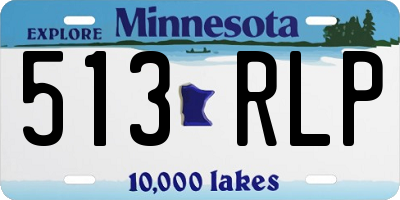 MN license plate 513RLP