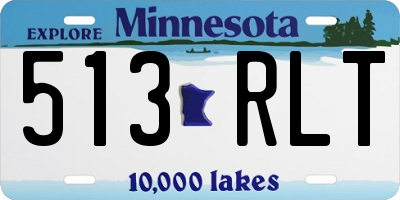 MN license plate 513RLT
