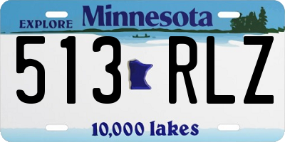 MN license plate 513RLZ