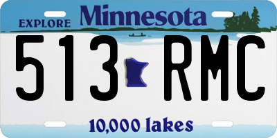 MN license plate 513RMC