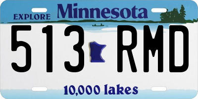 MN license plate 513RMD