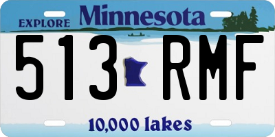 MN license plate 513RMF