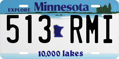 MN license plate 513RMI