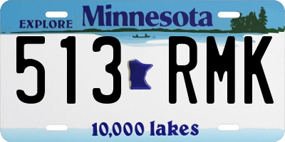 MN license plate 513RMK