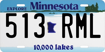 MN license plate 513RML