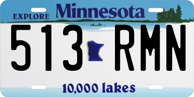 MN license plate 513RMN