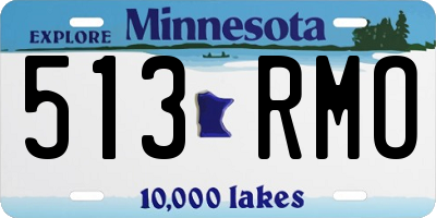 MN license plate 513RMO