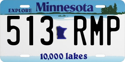 MN license plate 513RMP