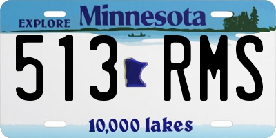 MN license plate 513RMS