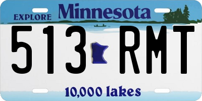 MN license plate 513RMT