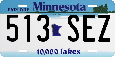 MN license plate 513SEZ