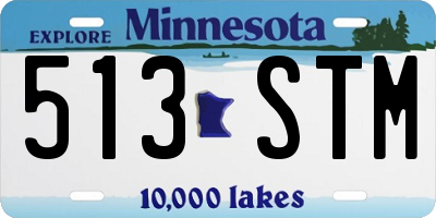 MN license plate 513STM