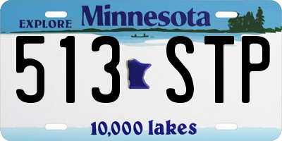 MN license plate 513STP