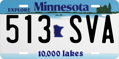 MN license plate 513SVA