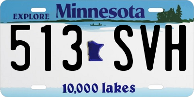 MN license plate 513SVH
