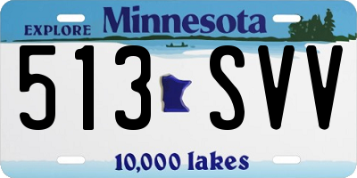 MN license plate 513SVV
