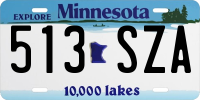 MN license plate 513SZA