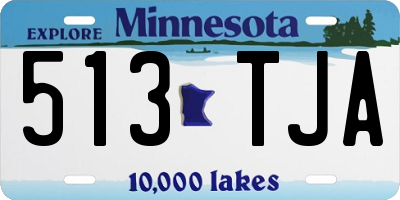 MN license plate 513TJA