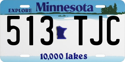 MN license plate 513TJC