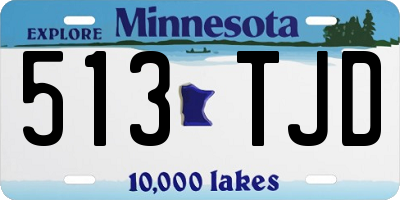 MN license plate 513TJD
