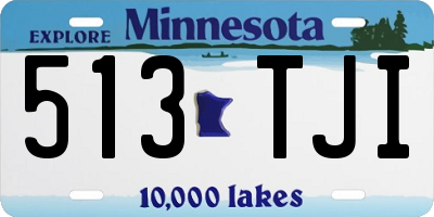 MN license plate 513TJI
