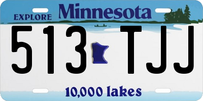 MN license plate 513TJJ