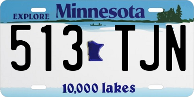 MN license plate 513TJN