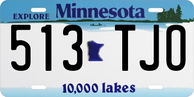 MN license plate 513TJO