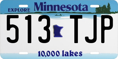 MN license plate 513TJP