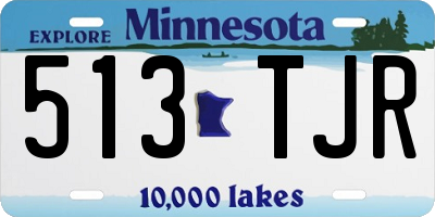 MN license plate 513TJR