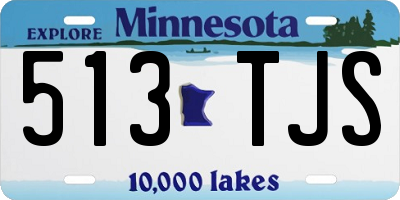 MN license plate 513TJS
