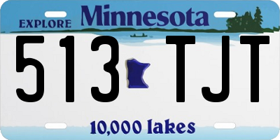MN license plate 513TJT