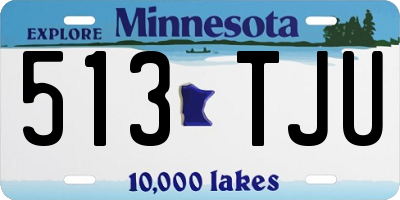 MN license plate 513TJU