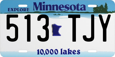 MN license plate 513TJY