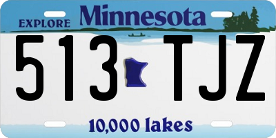 MN license plate 513TJZ