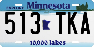 MN license plate 513TKA