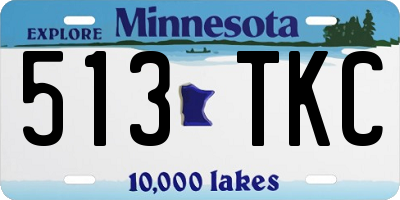 MN license plate 513TKC