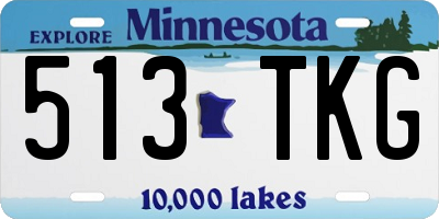 MN license plate 513TKG