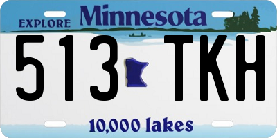 MN license plate 513TKH