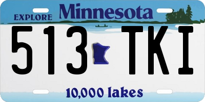 MN license plate 513TKI