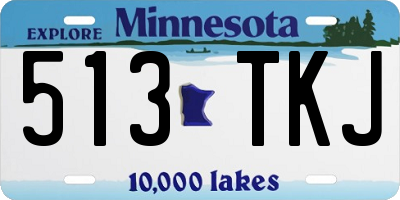 MN license plate 513TKJ