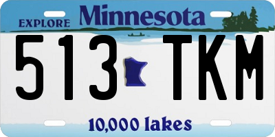 MN license plate 513TKM