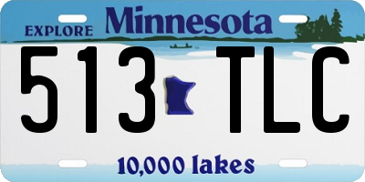MN license plate 513TLC